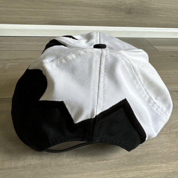 Vintage Chevrolet Shark‎ Tooth Strapback Hat Chevy Baseball Cap 90s White Black - Picture 3 of 12